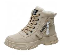 Stivali in pelle sintetica della caviglia della piattaforma invernale di alta moda della donna calda pelliccia neve scivolare su / zip classico mezzo vitello pelliccia fodera moda più colori stivali