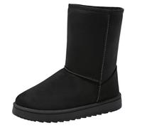 Stivali in pelle sintetica della caviglia della piattaforma invernale di alta moda della donna calda pelliccia neve scivolare su / zip classico mezzo vitello pelliccia fodera moda più colori stivali