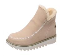 Stivali in pelle sintetica della caviglia della piattaforma invernale di alta moda della donna calda pelliccia neve scivolare su / zip classico mezzo vitello pelliccia fodera moda più colori stivali