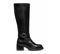 Geox Donna D Damiana Knee High Boot, Nero, 40 EU