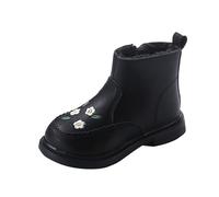 Stivali invernali 28 invernali Water Proof Flat Keep Warm Snow Boots comode scarpe impermeabili per bambini invernali, Nero , 28 EU