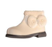 Stivali invernali 29 ragazzi Water Proof Flat Keep Warm Snow Boots Comfort Shoes Stivali invernali per bambini (bianco, 28 Toddler)