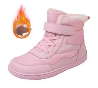 Stivali invernali 41 da uomo per ragazze Barefoot Winter Boots with Wide Toe Box Slip Drop Sole Ankle Winter Snow Boots for Toddler//Big Kids Stivali per bambini taglia 22, Colore: rosa., 27 EU