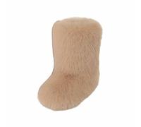 Stivali Invernali Caldi e Foderati con Suola Design a metà Polpaccio per Il Massimo Comfort (Khaki, 38)