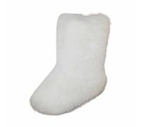 Stivali Invernali Caldi e Foderati con Suola Design a metà Polpaccio per Il Massimo Comfort (White, 38)