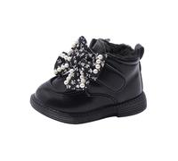 Stivali invernali da bambino 36 Water Proof Flat Keep Warm Snow Boots Comfortable Shoes Stivali in gomma per bambini, Nero , 26 EU