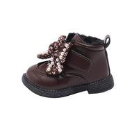 Stivali invernali da bambino 36 Water Proof Flat Keep Warm Snow Boots Comfortable Shoes Stivali in gomma per bambini, marrone, 23.5 EU