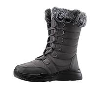 Stivali invernali da donna, impermeabili, caldi, imbottiti, per uso quotidiano, ultra comodi, antiscivolo, per attività all'aria aperta, alla moda, versatili, per il calore e il comfort, grigio., 42