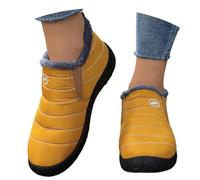 Stivali invernali da uomo, impermeabili, caldi, in tessuto non tessuto, stivaletti da trekking, stivaletti da uomo, moon, scarpe invernali da donna, giallo., 39 EU