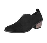 Stivali Invernali Donna Pelle Morbidi Stringati Chunky Mode Autunnali con Tacco Stivali Calzino Ankle Chelsea Boots Cowboy Scamosciati Eleganti Anfibi