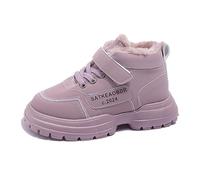 Stivali Invernali per Bambine,Stivali Piatti alla Moda Comodi Suola Morbida da Principessa di Cotone Scarpe Impermeabili Bottes de Printemps et d'Automne Idéales pour l'Automne l'Hiver