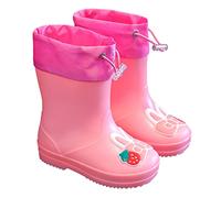 Stivali invernali per ragazza design stivali da pioggia per bambini suola testurizzata antiscivolo leggero comodo scarpe da pioggia per studenti delle scuole elementari, Confezione da 2., 35 EU