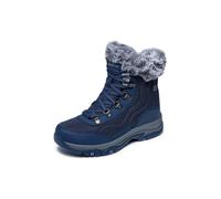 Stivali Invernali Skechers Donna Trego Stormie Con Fodera Calda 167893 NVY Blu