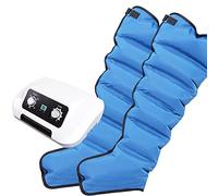 Stivali Massaggianti Ad Aria Compressa For Gambe - Macchina Elettrica For Drenaggio Linfatico For Alleviare I Dolori Circolatori - 6 Fasce Massaggianti Ad Aria(Blue,2Legs)