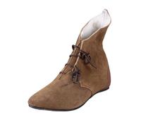 Stivali Medievali da Cavaliere Stivaletti medievali con Punta Affusolata e Suola Antiscivolo, Perfetti per Lo Streetwear e per Tutti i Giorni. (Brown, 47)