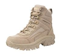Stivali Militari Uomo Anfibi Uomo Militari Neri Scarponi Tattici Stivali da Combattimento con Zip Laterale Stivaletti da Trekking All'Aperto Stivaletti Stringati Desert Boots