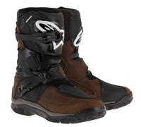 Stivali Moto Alpinestars Belize Drystar Impermeabili Marrone Nero