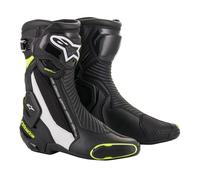 Stivali moto Alpinestars SMX Plus 2 nero-bianco-giallo fluo 39