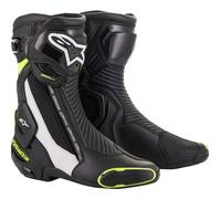 Stivali moto Alpinestars SMX Plus 2 nero-bianco-giallo fluo 40