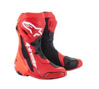 Stivali moto Alpinestars SUPERTECH R Rosso brillante Rosso fluo 42