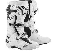 Stivali moto Alpinestars Tech 10 Supervented Bianco traforato 44,5
