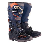 Stivali moto Alpinestars Tech 7 Enduro Drystar Blu-Grigio-Arancione-Nero 45,5