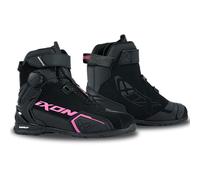 Stivali moto da donna IXON Bull 2 WP nero-rosa 38