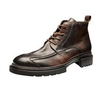 Stivali Moto da Uomo - Stivali Uomo Alti Scarpe da Ginnastica Casual Stivali da Abito per Uomo Outdoor Scarpe Casual Scarpe Invernali da Uomo Foderate Eleganti Stivali Invernali con Tacco