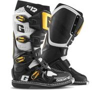 Gaerne SG-12 Stivali da motocross, nero-bianco-oro, taglia 44 45 per maschi