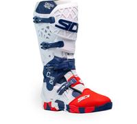 Sidi Crossair-X Stivali da motocross, bianco-rosso-blu, taglia 44 per maschi