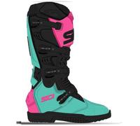 Sidi XPower SC Stivali da motocross, nero-rosa-verde, taglia 43 per maschi