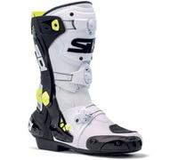 Sidi Rex Stivali da moto, nero-bianco-giallo, taglia 40 per maschi