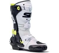Sidi Rex Stivali da moto, nero-bianco-giallo, taglia 41 per maschi