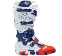 Stivali moto SiDi Crossair X bianco-blu-rosso 42