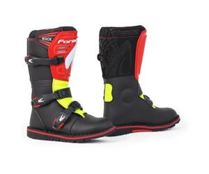 Stivali Moto Trial Forma ROCK Black/Red/Yellow Fluo Taglia:32