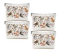 Stivali mucca softball scienza caos coordinatore regali gatto limone stregoneria trucco borsa regalo da viaggio per donne ragazze, Metallico 0420, 9.62 * 7.42 Inches