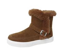 Stivali Neri Donna Alti Stivaletti da Pioggia con Tacco Gomma Rossi Scarpe