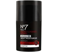 No7 Men Protect & Perfect Intense - ADVANCED Night Moisturiser - Anti Ageing - Sensitive - 50ml by Anti-wrinkle Moisturiser For Men