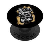 Stivali O Fiocchi Abuela non vedo l'ora di eccitazione PopSockets PopGrip Adesivo