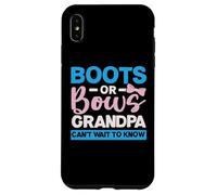 Stivali O Fiocchi Nonno non vedo l'ora di sapere Baby Reveal Custodia per iPhone XS Max