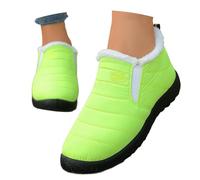 Stivali Pelle Uomo Stivaletti Gomma Donna Rossi Tronchetti con Zeppa Neri Alti da Scarpe per La Pioggia Verde 42