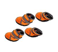 Stivali per Cani, Scarpe per Cani per Stivaletti per Cani a Marciapiede con Cinturini Riflettenti 4 Pezzi da Cucciolo Inverno Pavimentazione per Cani da Cane per Piccoli Cani di Grossa Taglia (XL)