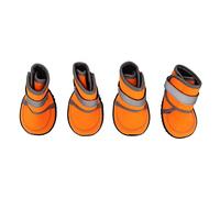 Stivali per Cani, Scarpe per Cani per Stivaletti per Cani a Marciapiede con Cinturini Riflettenti 4 Pezzi da Cucciolo Inverno Pavimentazione per Cani da Cane per Piccoli Cani di Grossa Taglia (S)