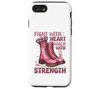 Stivali per il cancro al seno Nastro rosa per la sensibilizzazione di ottobre Custodia per iPhone SE (2020) / 7/8