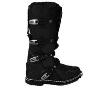 Stivali per moto da cross enduro fuoristrada quad (45 EU, Nero)