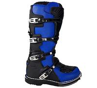 Stivali per moto da cross enduro fuoristrada quad (48 EU, Blu)