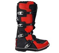 Stivali per moto da cross enduro fuoristrada quad (48 EU, Rosso)