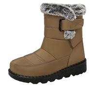 Stivali per Neve Donna Stivali da Donna Comfort Lunghi con Cerniera E Lacci sotto Motivo Stampato a da Giardino Western Generisch Stivaletti da retrò da da Neve Invernali