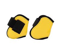 Stivali per tendini di cavallo 4 pezzi, protezioni regolabili per le zampe del cavallo con scocca in PU e imbottitura in neoprene, stivali di supporto ventilati per il salto e l’al (Un paio di zampe