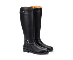 Stivali piatti in pelle, PUERTOLLANO Nero 36
